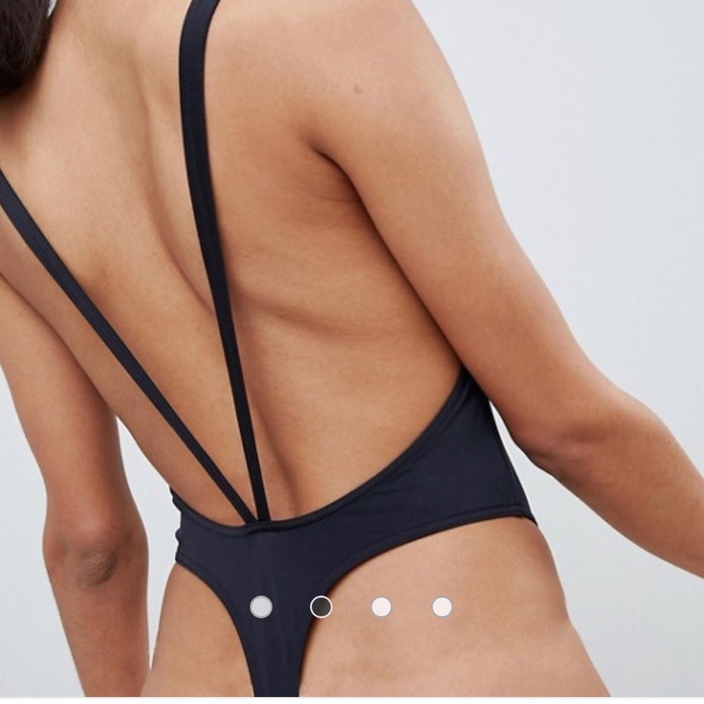 ASOS High Leg Thong One Piece